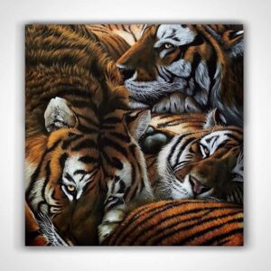 Original tiger oil painting for sale