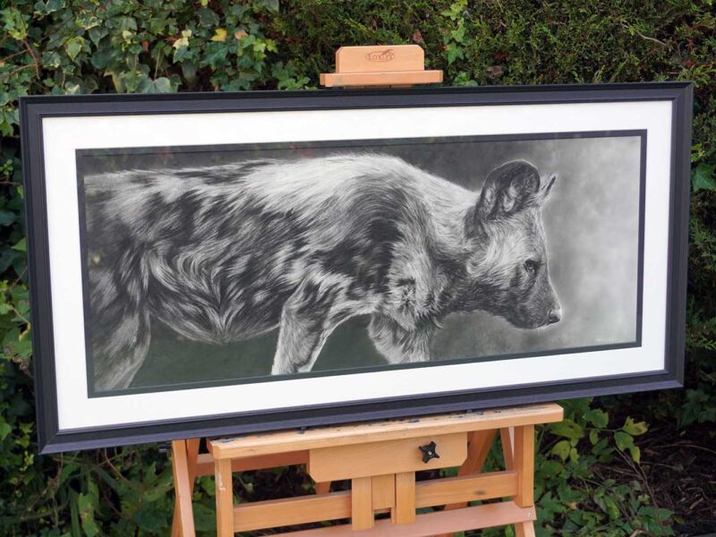 'Walk on the Wild Side' Original Charcoal Drawing