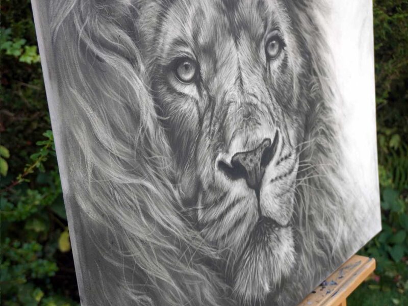 Windswept 2 'Windswept' Original Charcoal Drawing