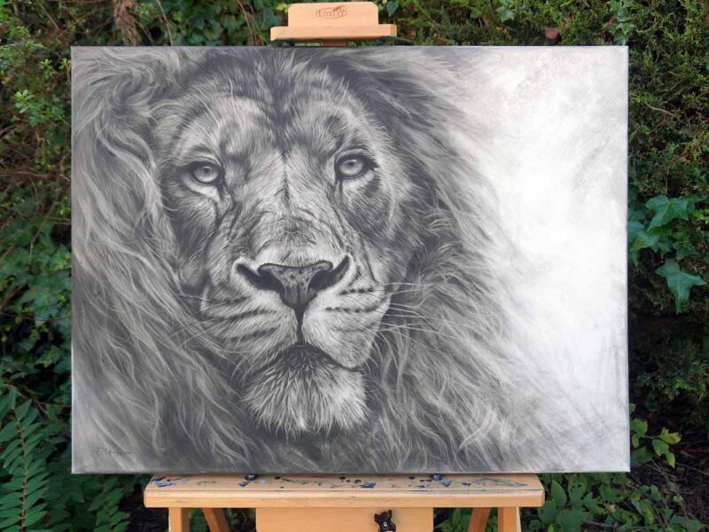 Windswept 3 'Windswept' Original Charcoal Drawing