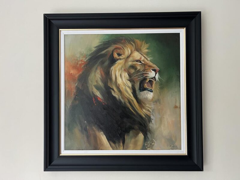 'King of Beasts' Original Oil Painting