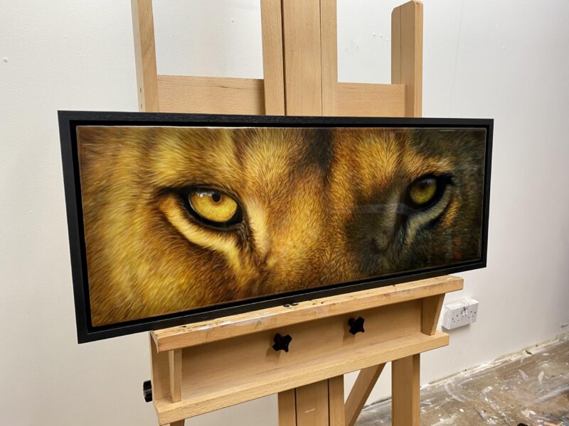 'Eyes Aglow' Original Acrylic & Resin Painting