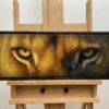 'Eyes Aglow' Original Acrylic & Resin Painting