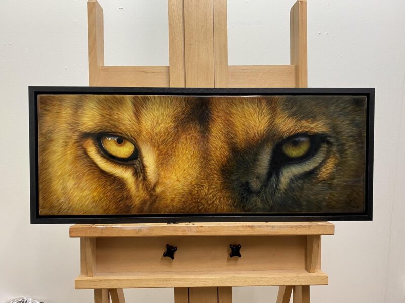 'Eyes Aglow' Original Acrylic & Resin Painting