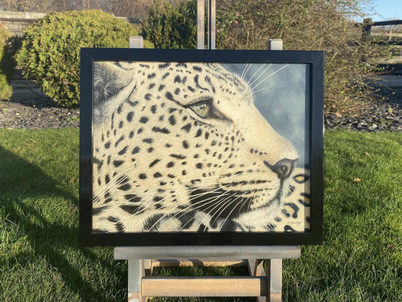 'Leopard Eye' Acrylic & Resin Painting