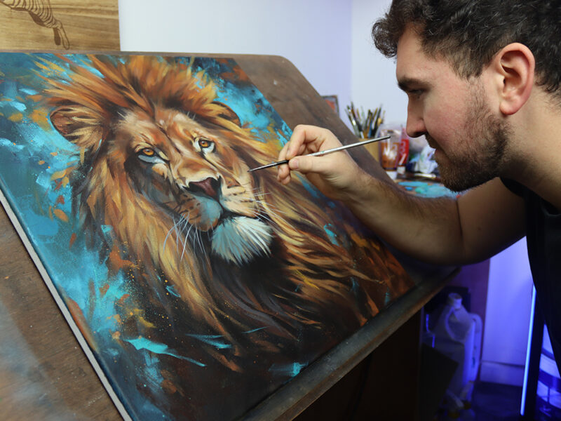 'Royal Aura' Original Acrylic Painting