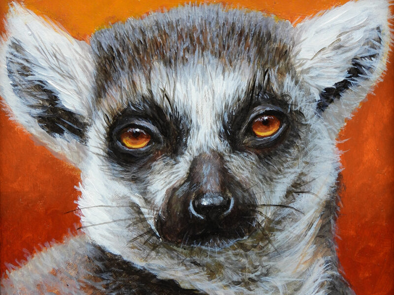 Burning gaze 'Burning Gaze' Original Acrylic Painting