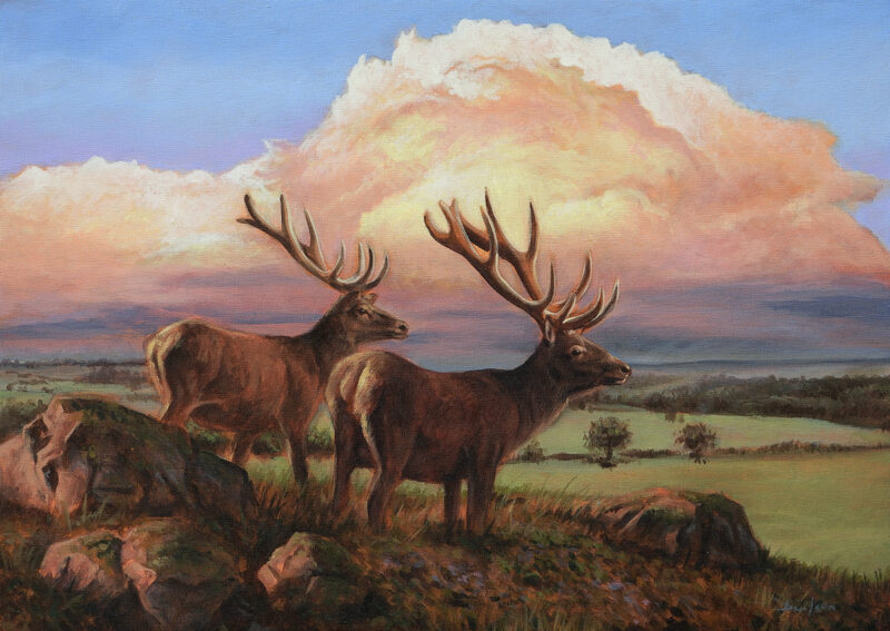 'Clouds and Quiet Hearts' Original Acrylic Painting