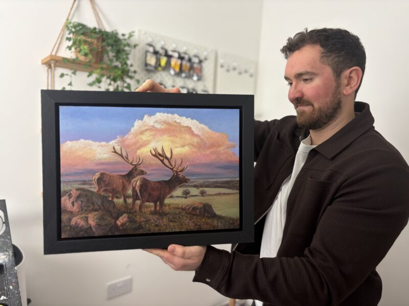 'Clouds and Quiet Hearts' Original Acrylic Painting