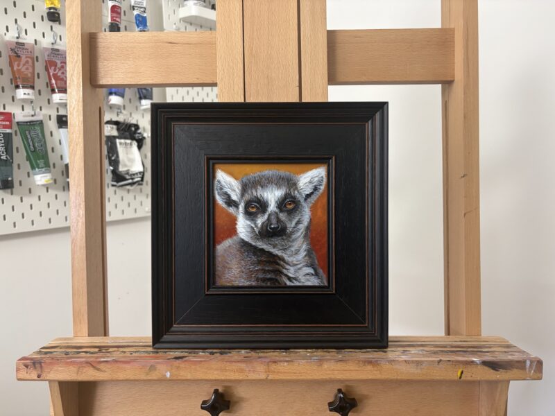 'Burning Gaze' Original Acrylic Painting