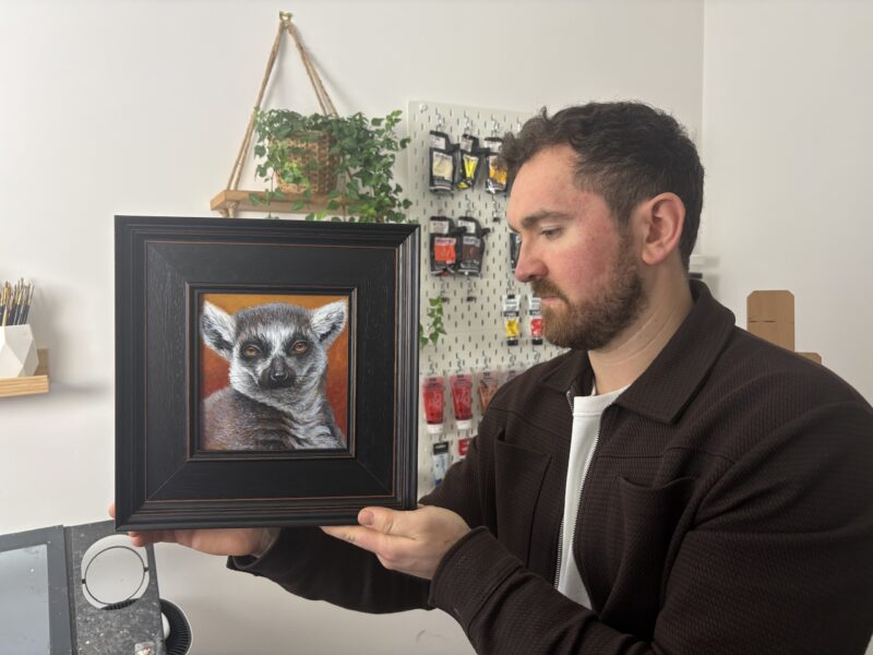 'Burning Gaze' Original Acrylic Painting