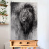 lion a1 2 web 'Endure' Original Charcoal Painting